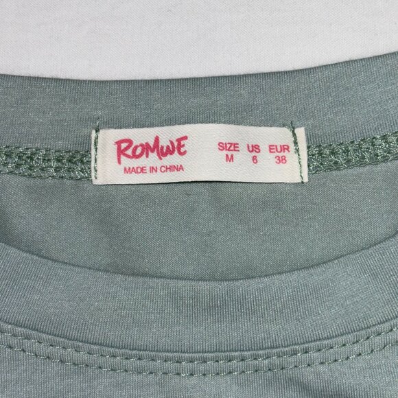 Romwe Light Green Graphic Tee - Size Medium - Picture 3 of 9